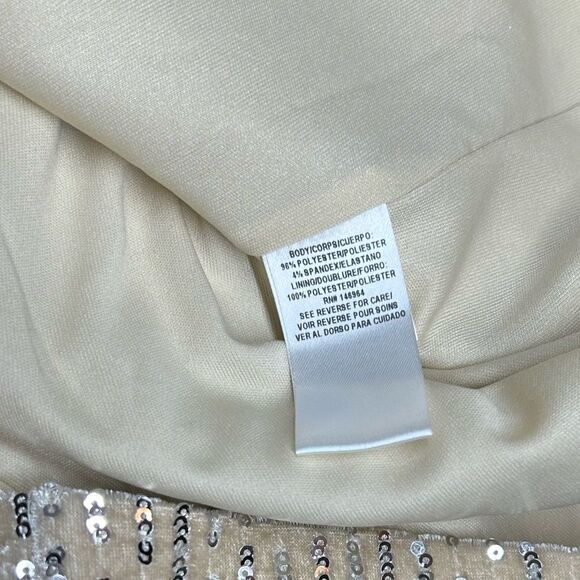 Julia Jordan Women's Puff Sleeve Velvet Sequin Sheath Dress - Picture 7 of 8